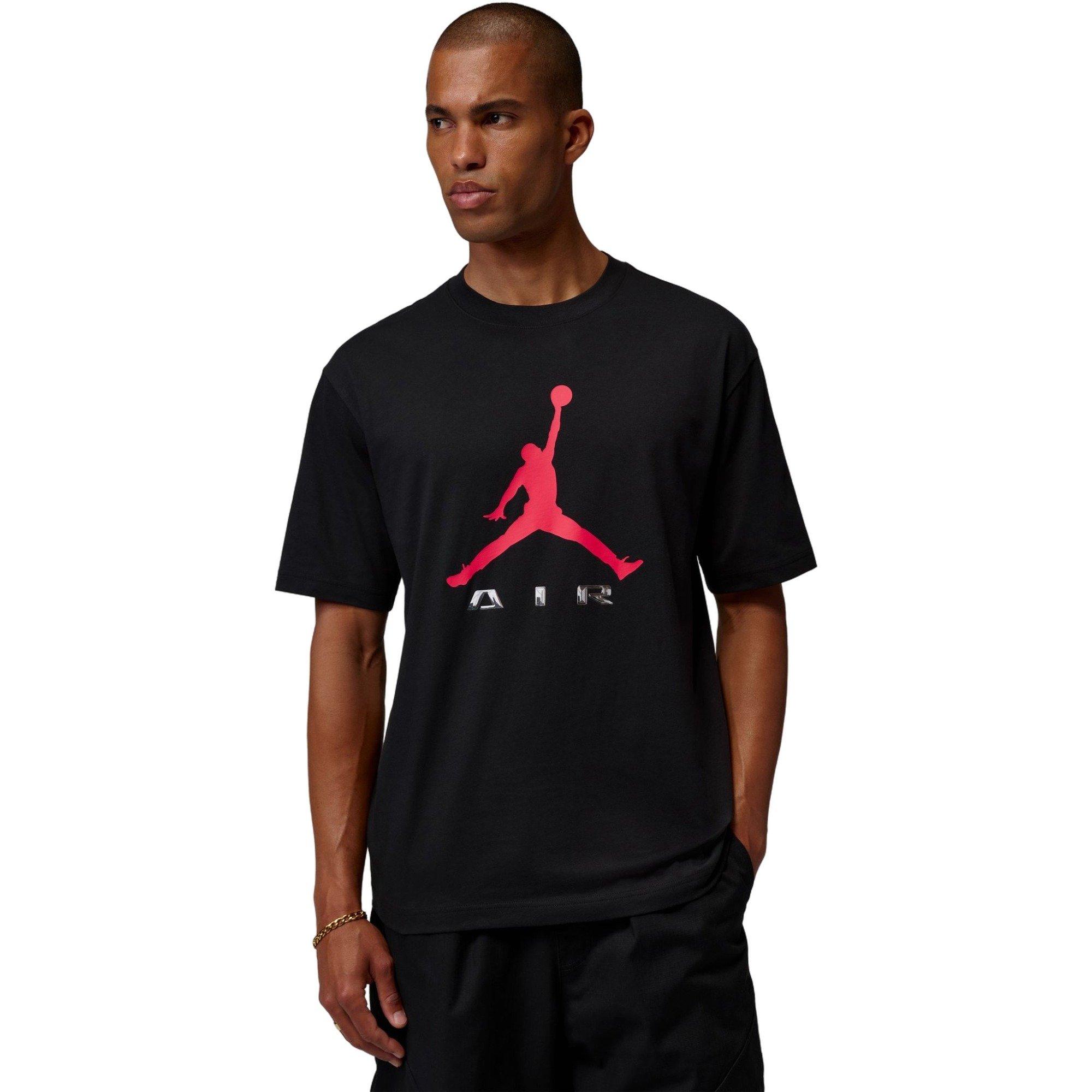 Jordan Men's Air Brooklyn Jumpman Tee - BLACK/RED